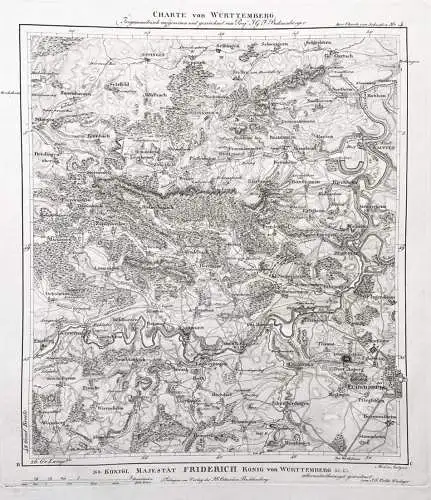 Charte von Württemberg. No. 4 - Ludwigsburg Bietigheim-Bissingen Vaihingen Besigheim Sersheim Markgröningen