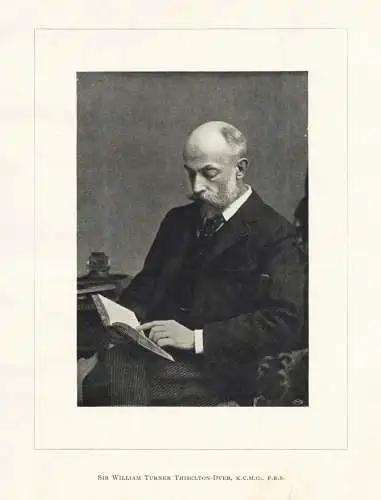 William Turner Thiselton-Dyer - (1843-1928) Portrait Botaniker botanist