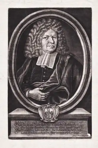 Justus Jacob Waldmann in Nürnberg... - Justus Jacob Waldmann (1646-1710) Nürnberg Böhmen Portrait