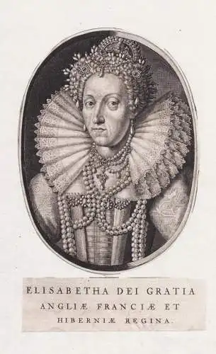 Elisabetha dei Gratia Angliae Franciae et Hiberniae Regina - Elisabeth I. (1533-1603) Elizabeth Queen of Engla