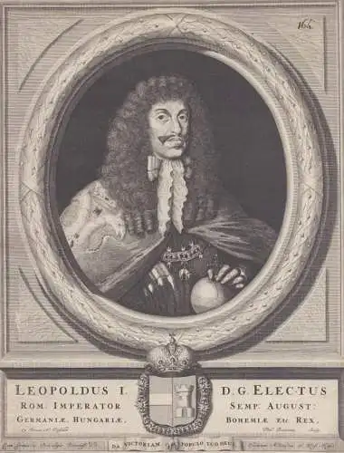 Leopoldus I D. G. Electus - Leopold I. (1640-1705) HRR Kaiser Holy Roman Emperor Portrait
