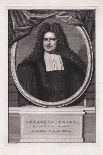 Gerardus Noodt - Gerhard Noodt (1647-1725) Dutch jurist Nijmegen Leiden Utrecht Francker Portrait