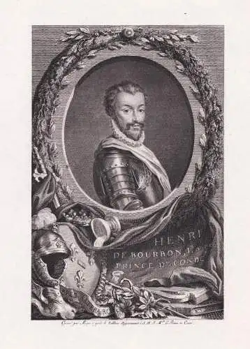 Henri de Bourbon, Prince de Conde - Henri I. de Bourbon, prince de Condé (1552-1588) soldier Frankreich Portr