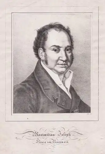 Maximilian Joseph König von Baiern - Maximilian Joseph I. Bayern (1756-1825) König Wittelsbach Portrait