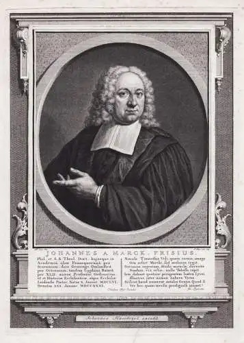 Johannes a Marck, Frisius - Johannes a Marck (1655-1731) Dutch reformed theologian Theologe Kirchenhistoriker