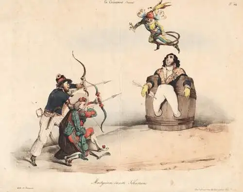 Martyrium sancti Sebastiani / La Caricature Journal - Horace Francois Bastien Sebastiani de la Porta (1771-185