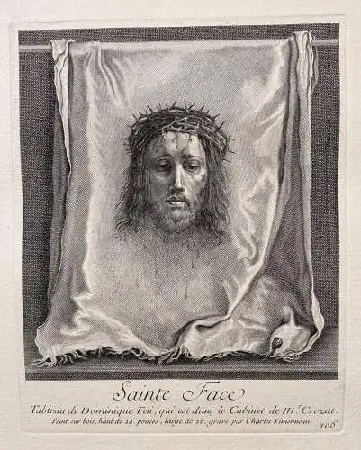 Sainte Face - The Sudarium of St. Veronnica / Veil of Veronica Schweißtuch der Veronika Jesus Christ