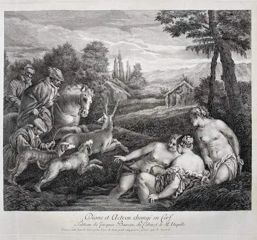 Diane et Acteon changé en Cerf - Diana and Actaeon Mythologie mythology