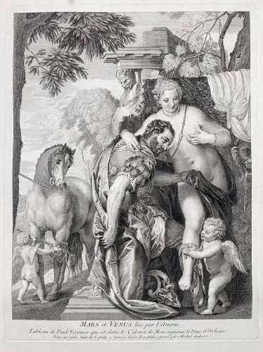 Mars et Venus lies par l'Amour - Mars Venus Amor Cupid Mythologie mythology