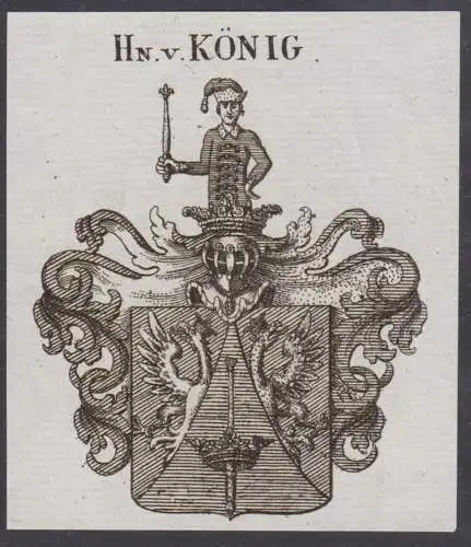 Hn. v. König - Wappen Adel