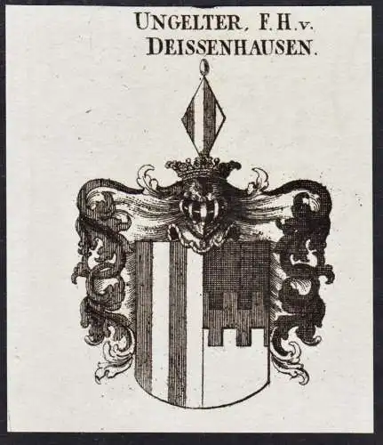 Ungelter, F. H. v. Deissenhausen - Wappen Adel