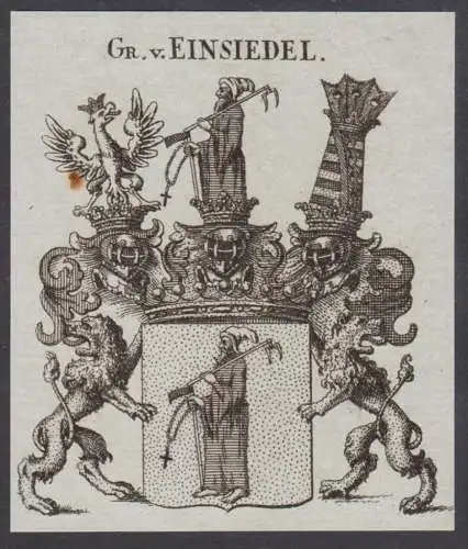 Gr. v. Einsiedel - Wappen Adel