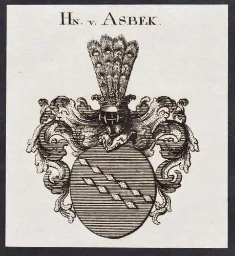 Hn. v. Asbeck - Wappen Adel
