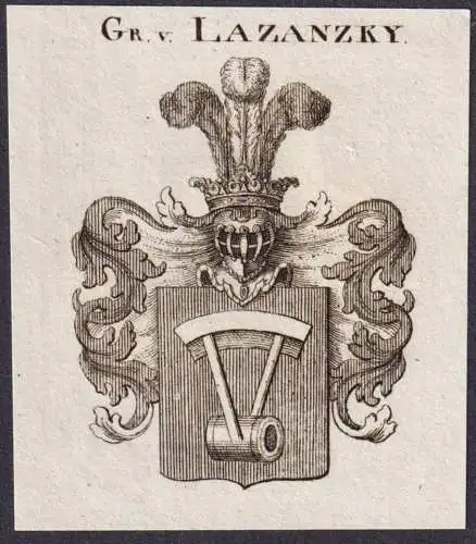 Gr. v. Lazanzky -  Wappen Adel
