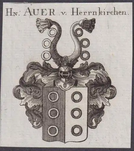 Hn. Auer v. Herrnkirchen -  Wappen Adel