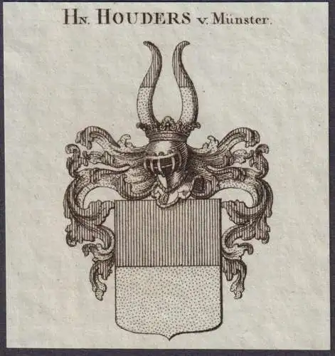 Hn. Houders v. Münster -  Wappen Adel