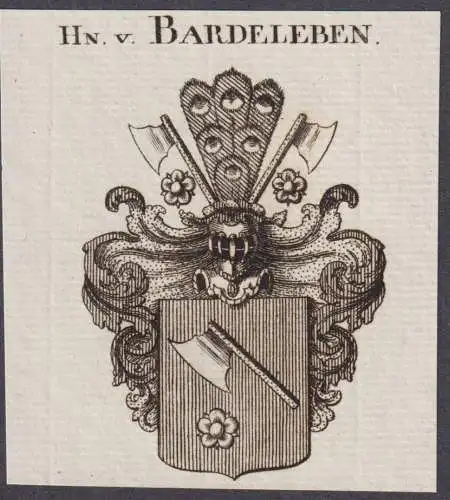 Hn. v. Bardeleben -  Wappen Adel