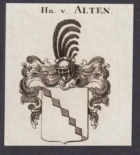 Hn. v. Alten -  Wappen Adel