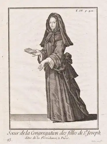 Soeur de la Congregation des filles de S.t Joseph, dites de la Providence, a Paris - Congrégation de saint Jo