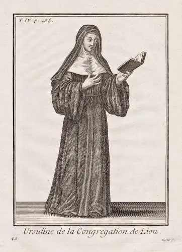 Ursuline de la Congregation de Lion - Ursulinen Ursulines nun Nonne / monastic order Mönchsorden Ordenstracht