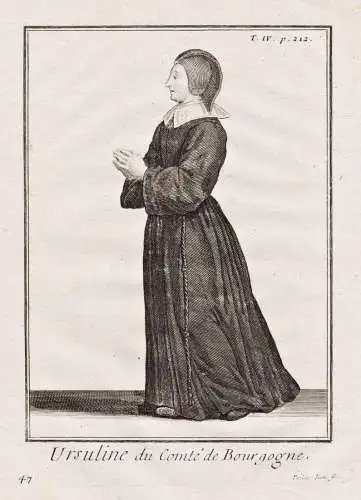 Ursuline du Comté de Bourgogne - Ursulinen Ursulines nun Nonne / monastic order Mönchsorden Ordenstracht / c