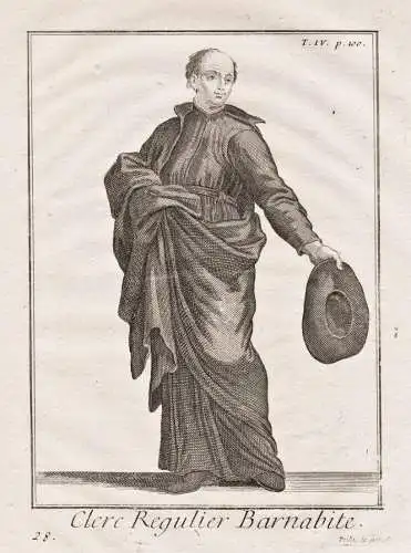 Clerc regulier Barnabite - Barnabiten Barnabites / monastic order Mönchsorden Ordenstracht / costume Tracht c