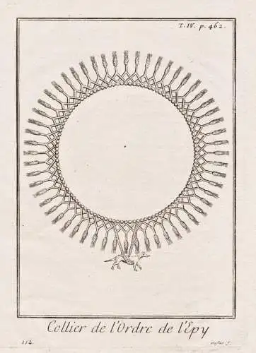 Collier de l'ordre de l'Epy - Ritterorden der Kornähren Order Orden / Ritterorden / costume Tracht costumes T