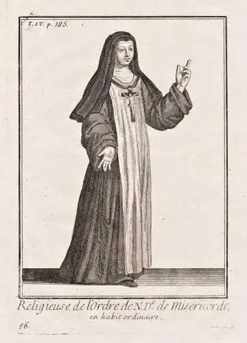 Religieuse de l'Ordre de N. D.e de Misericorde, en habit ordinaire - Sœurs de Notre-Dame de la Miséricorde Z