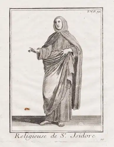 Religieuse de S.t Isidore - Saint Isidora / nun Nonne / Mönchsorden monastic order / Ordenstracht order habit