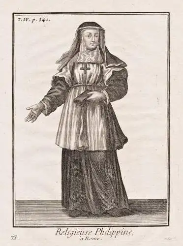 Religieuse Philippine, a Rome - Roma Rom Rome / nun Nonne / monastic order Mönchsorden Ordenstracht / costume