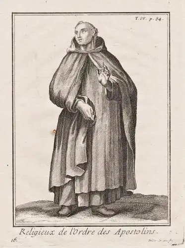 Religieux de l'Ordre des Apostolins - Apostolin Apostolins / monastic order Orden Ordenstracht / costume Trach