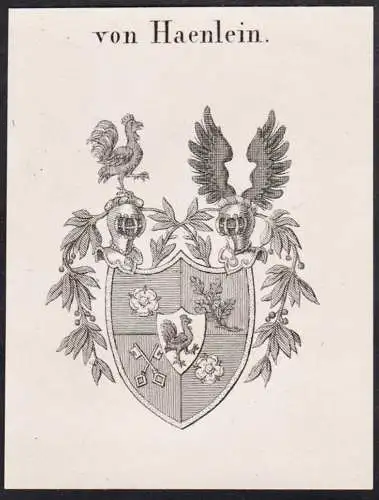 von Haenlein -  Wappen Adel