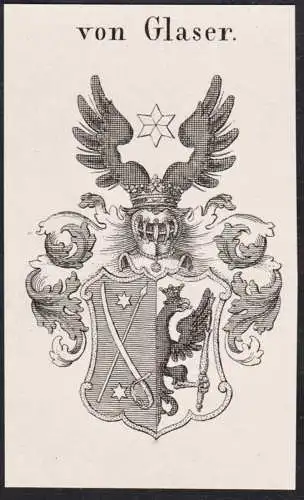 von Glaser -  Wappen Adel