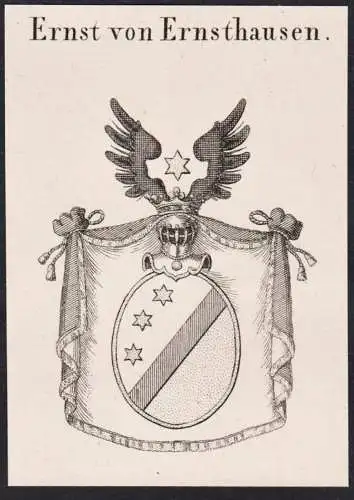 Ernst von Ernsthausen -  Wappen Adel