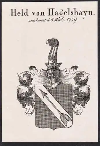 Held von Hagelshayn -  Wappen Adel