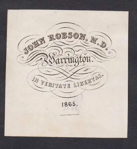 John Robson M. D. - John Robson (1802–1873) Warrington / physician Arzt medicine Medizin medical doctor doct