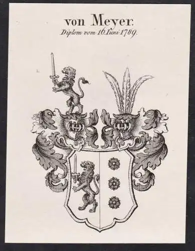 von Meyer -  Wappen Adel