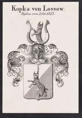 Kopka von Lossow -  Wappen Adel