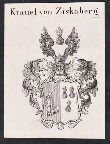 Krauel von Ziskaberg -  Wappen Adel