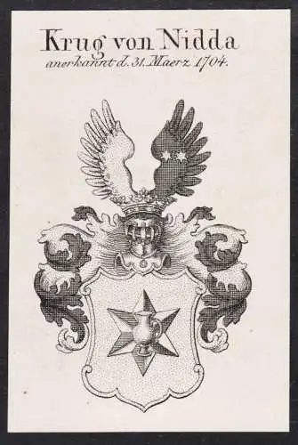 Krug von Nidda -  Wappen Adel