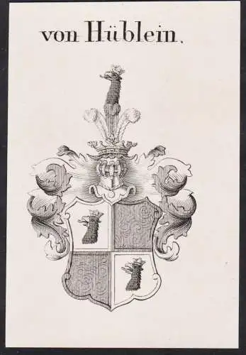 von Hüblein -  Wappen Adel