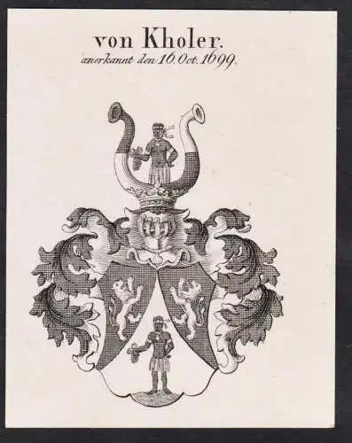 von Kholer -  Wappen Adel