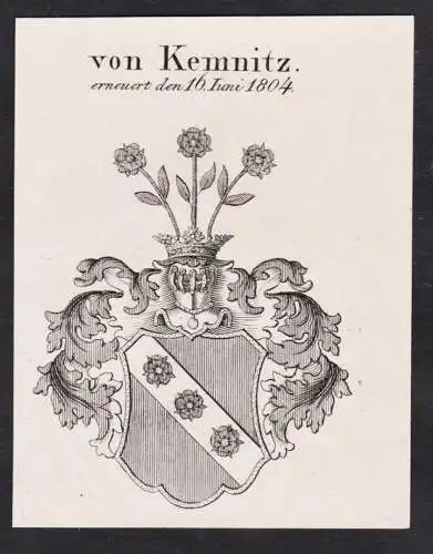 von Kemnitz -  Wappen Adel