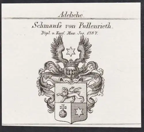 Adeliche Schmauss von Pullenrieth -  Wappen Adel