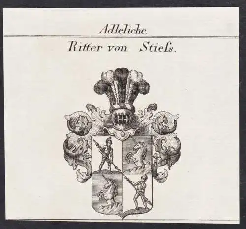 Adeliche Ritter von Stiess -  Wappen Adel