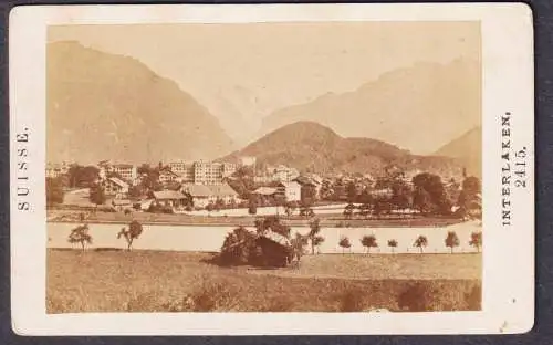 Interlaken - Suisse - 2415.- Interlaken Kanton Bern Schweiz Suisse Switzerland / CDV Foto Photo vintage photog