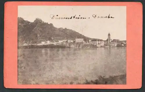 Dürenstein - Danube - Dürnstein Donau Österreich Austria / CDV Foto Photo vintage photograph