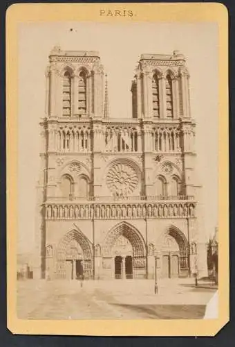 Paris - Cathédrale Notre-Dame de Paris / CDV Foto Photo vintage photograph