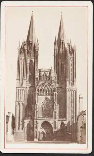 (Cathédrale Notre-Dame de Coutances) - Manche Normandie / CDV Foto Photo vintage photograph