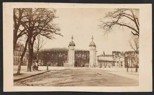 (Porte des allées du parc) - Dijon Côte-d'Or / CDV Foto Photo vintage photograph